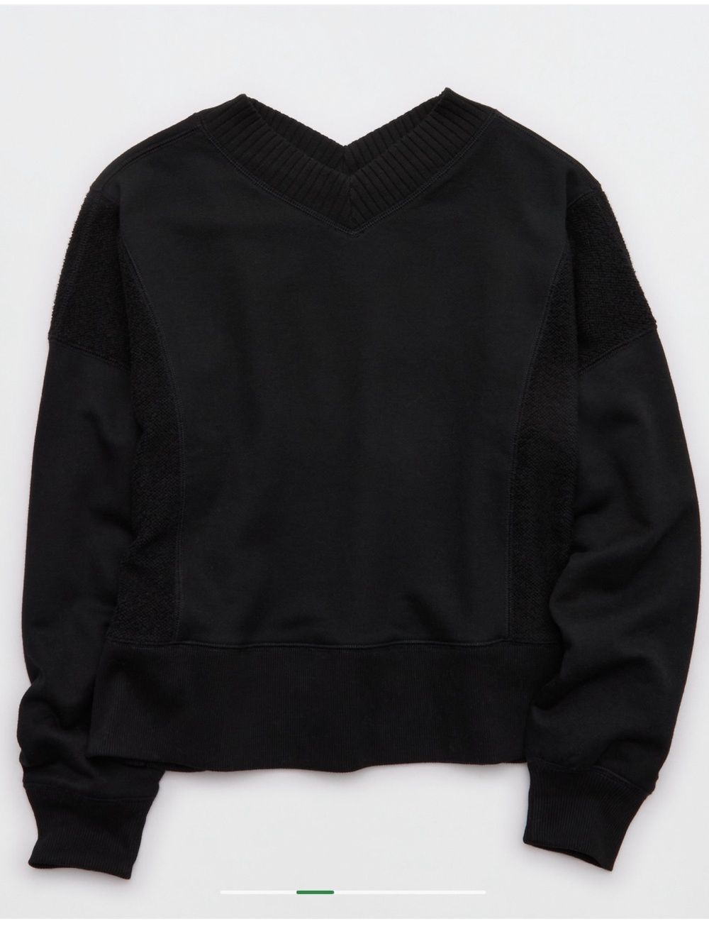NWT aerie Après-Chill Sweatshirt - True Black